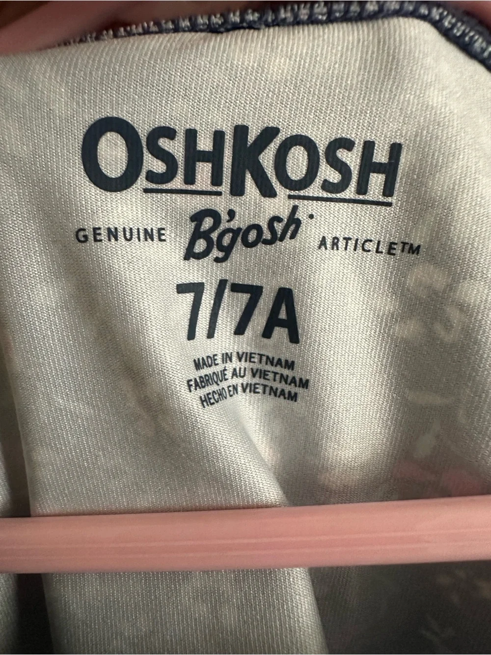 OshKosh Top, kids size 7/7A